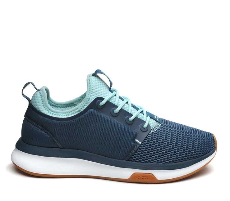 TidalWave-White-Oasis Blue Kuru ATOM Athletic Sneaker | ZCE-709523