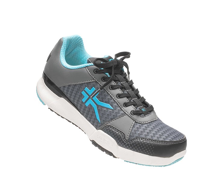 UrbanConcrete-White-Topaz Blue Kuru QUANTUM Fitness Sneaker | GFX-946120