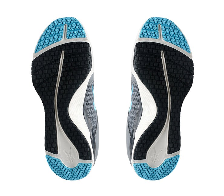 UrbanConcrete-White-Topaz Blue Kuru QUANTUM Fitness Sneaker | GFX-946120