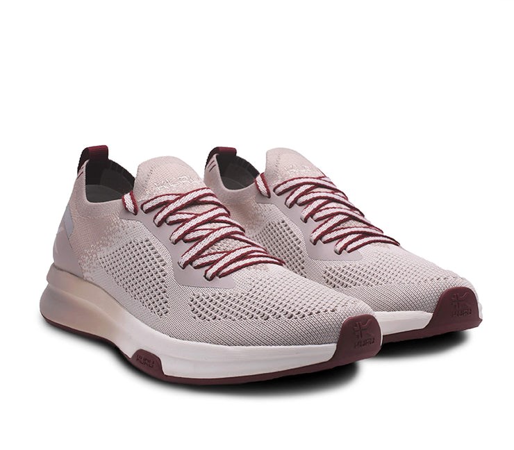 Vanilla Cream-Maroon Kuru FLUX Sneaker | AOQ-823015