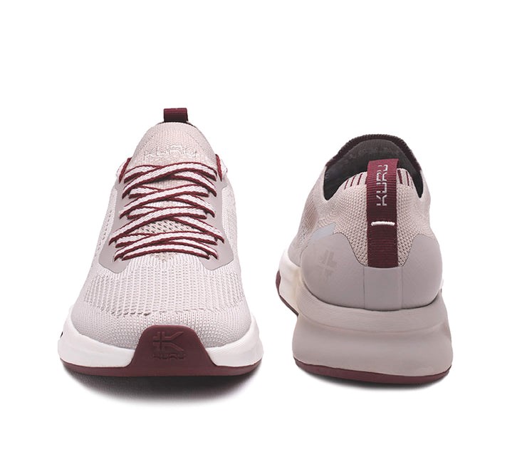 Vanilla Cream-Maroon Kuru FLUX Sneaker | AOQ-823015