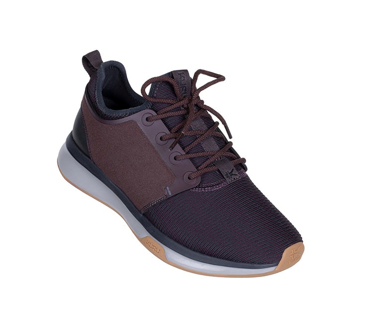 Wine Purple-Storm Gray-Black Shadow Kuru ATOM WIDE Athletic Sneaker Wide | GIW-541379