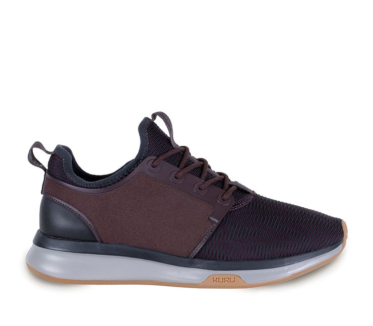 Wine Purple-Storm Gray-Black Shadow Kuru ATOM WIDE Athletic Sneaker Wide | GIW-541379